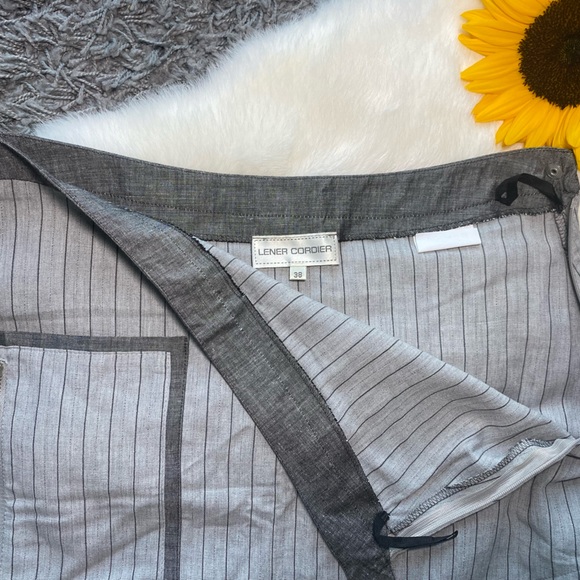 Lener Corder Linen Skirt - Picture 4 of 8